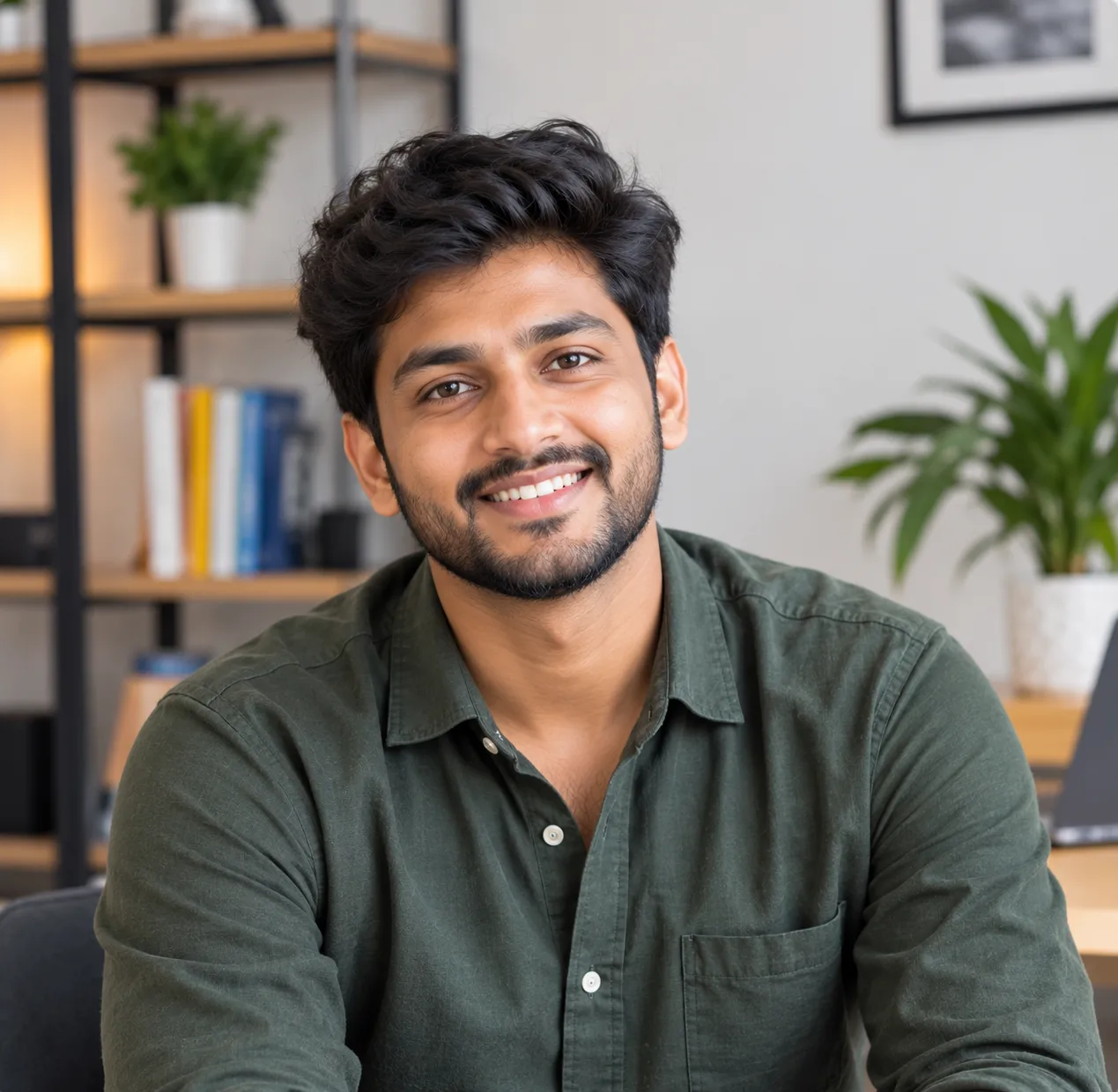 professional portrait of an entrepreneur representing business growth and the expertise of the best freelance digital marketer in Kottayam.
